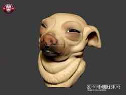 Meme Köpek Minyatür Büstü