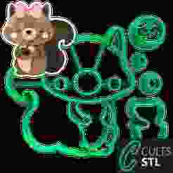 CORTADORES ESQUILO - BOSQUE-7cm