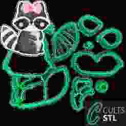 CORTADORES GUAXINIM - BOSQUE - 7cm