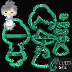 CORTADORES VOVOZINHA CHAPEUZINHO VERMELHO - 8cm