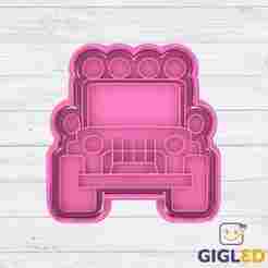 Mickey safari jeep cutter and stamp