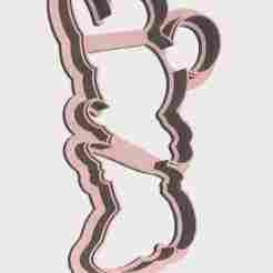 kit cortadores silhueta Minnie e Mickey