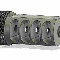 Muzzle brake for UMAREX ZELOS / AIRGUNS 26mm 1/2-20 unf