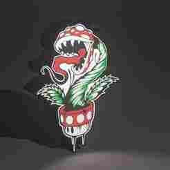 Piranha Plant lightbox / piranha plant light box