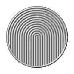 Round geometric decor Boho style ripple ceiling rosette and wall art 3D print model