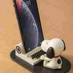 Snoopy inspired cell phone holder - Decorative and Functional Organizer 📱.