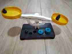 Intertwined lovers floating with love, separating airy castles.