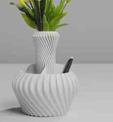 Bükülmüş Ofis Vazosu