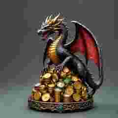 Box for square coaster size 80x80 oriental style Hokusai inspired