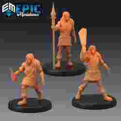 Caveman Set / Ancient Cave Human / Ancestor of Man / Neanderthal