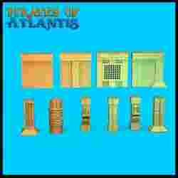 Pirates of Atlantis - Interior Walls, Cannons, and Props