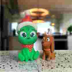 Grinch ve Max Noel CUTE baskısı
