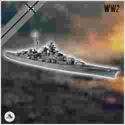 Bismark Alman Savaş Gemisi (3) - Minyatür Warhammer Tableto