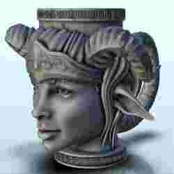 Taçlı ve boynuzlu prenses zar kupa (9) - bira kutusu tutacağı