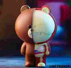 XXRAY PLUS BROWN LINE ARKADAŞLAR Sanat Oyuncak Hayran Sanatı