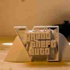 Xbox Stand with GTA 6 Logo - Gamer Base Rockstar Style (STL)