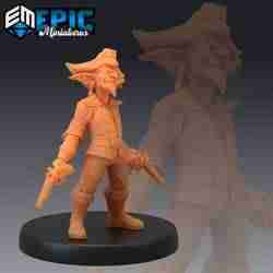 Goblin Pirate Pistols / Green Skin Army Soldier / Corsair Master / Male Captain