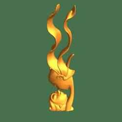 Ahşap öpücük heykeli（Revopoint POP 2 tarafından taranmıştır）