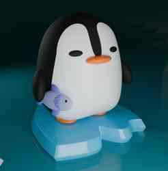 Buz Üzerinde Duran Penguen